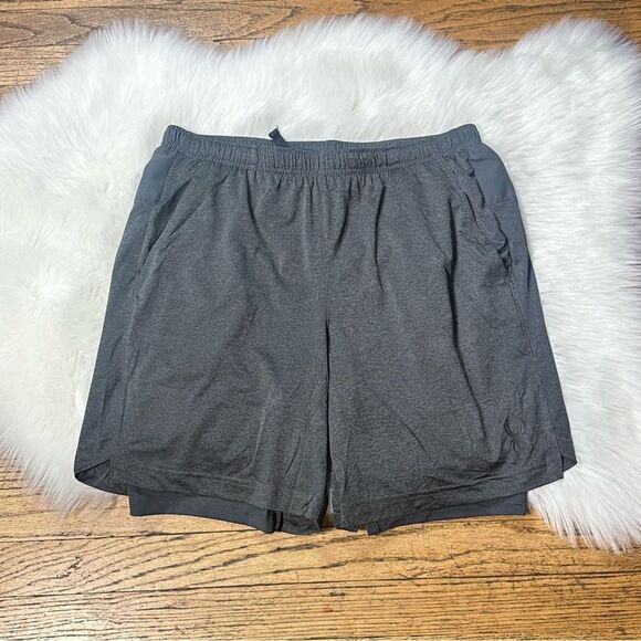 Spyder Gray Athletic Shorts Lightweight Elastic Waistband - Picture 1 of 9
